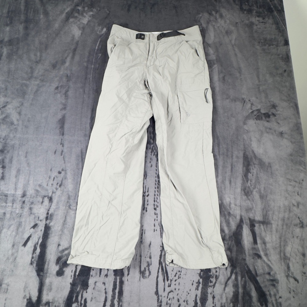 Mountain Hardwear Hiking Pants Womens 6 Short Gray Nylon Cargo Outdoor OL2328